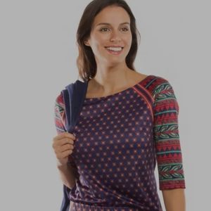 Gretchen Scott  Jersey Tee Topper- Kanga. SIZE M